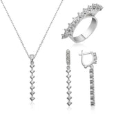 Silver Row Stone Women's Set